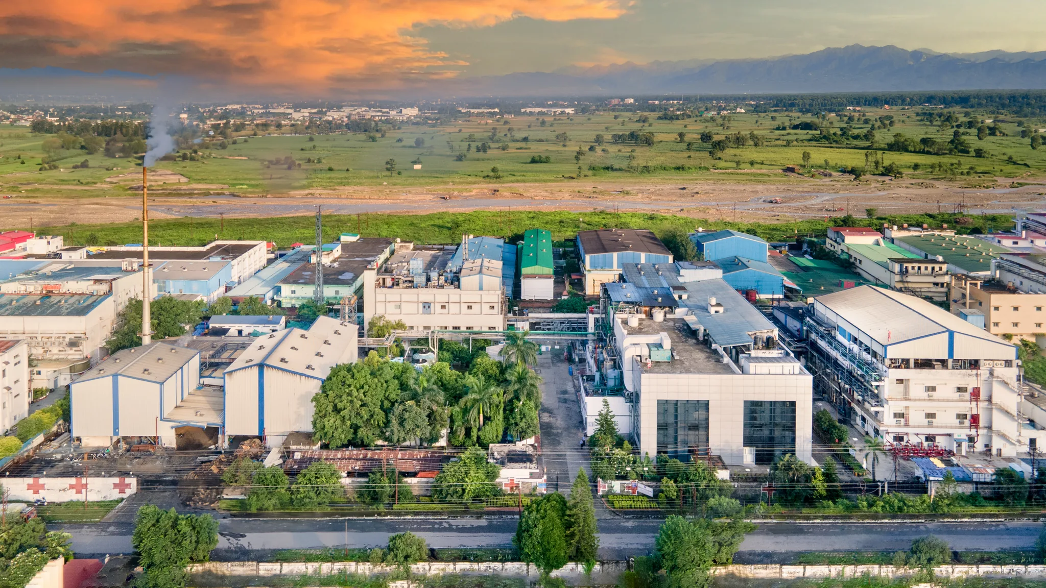 The Dehradun site at dusk